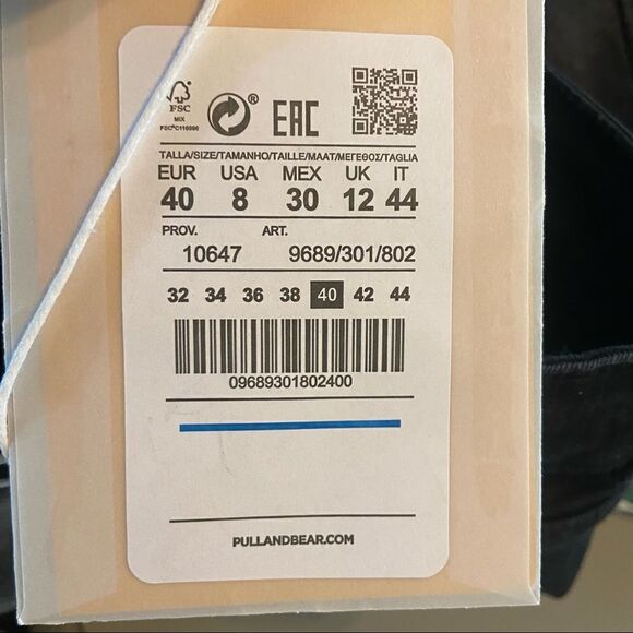 “Pull&Bear” Open Knee skinny Jeans NWT size 8 - Picture 8 of 8